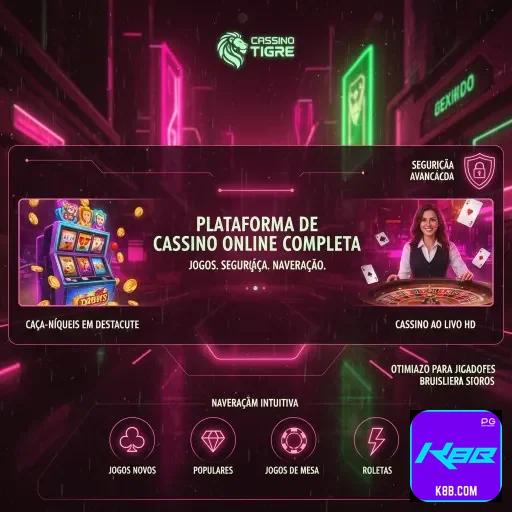 Tela do app k8b.com com acesso estável e protegido