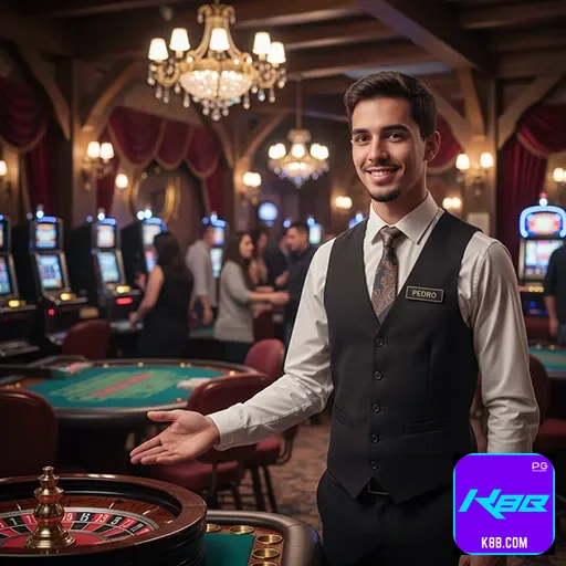 Tela de login da k8b.com com endereço correto