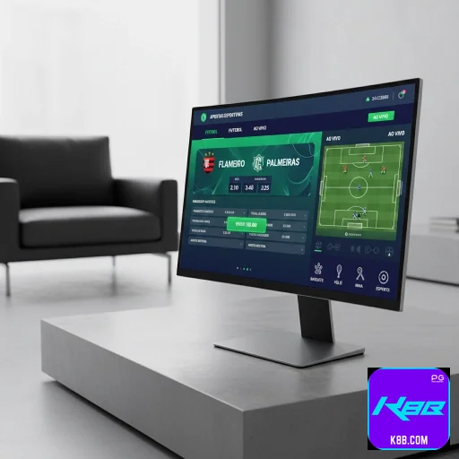 Celular com login seguro na plataforma k8b.com