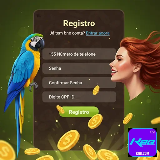 Tela mobile da plataforma k8b.com em jornada direta